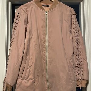 Longline bomber jacket